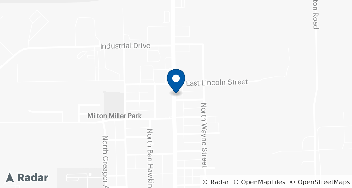 Map of Dairy Queen Location:: 1403 N Meridian, Portland, IN, 47371-1030